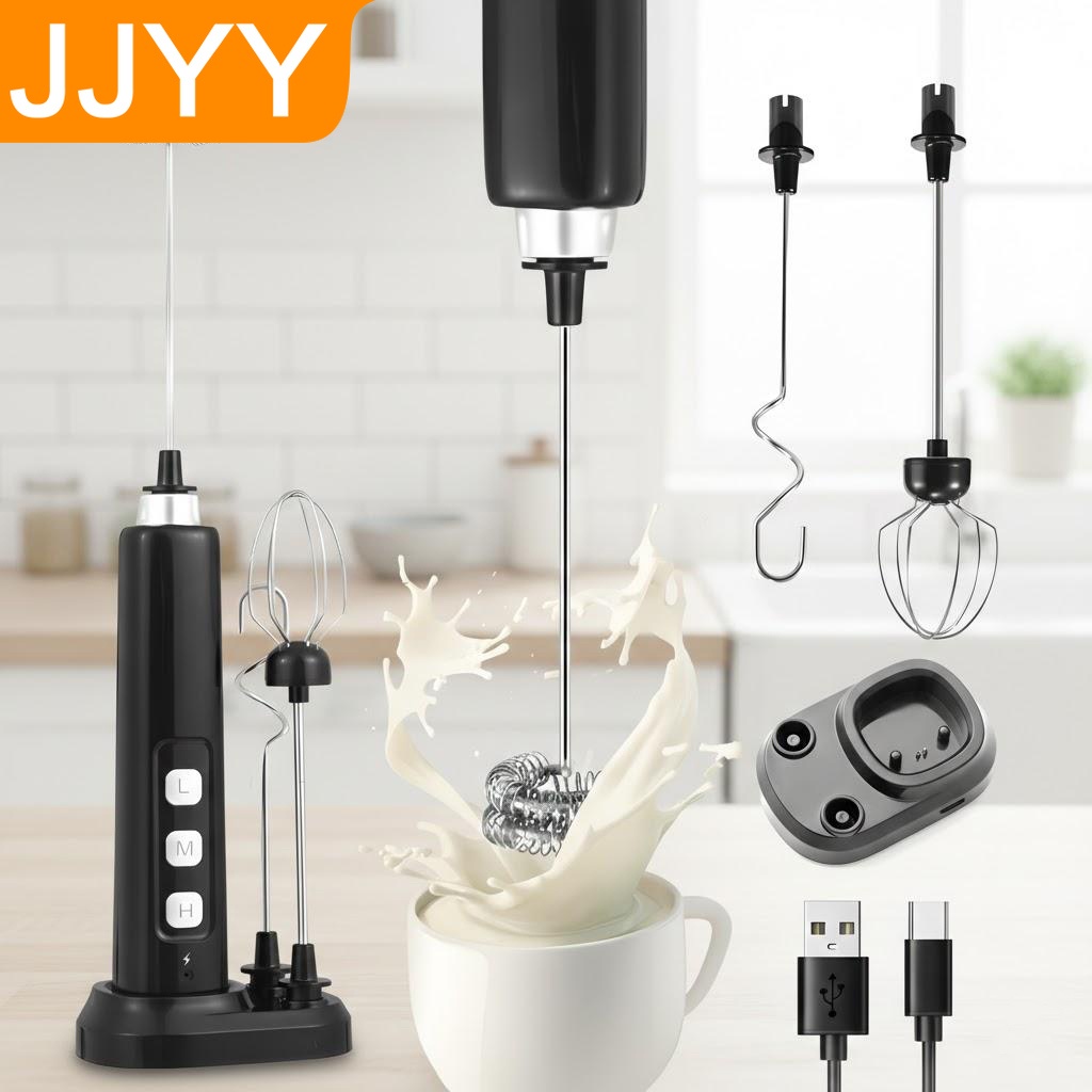 Power Tools Usa - Frullino per Latte Ricaricabile USB, Mini