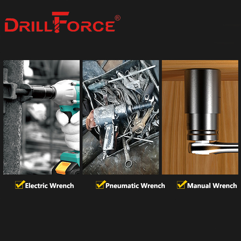 Drillforce 14-32mm Set di buss - Power Tools Impact Wrench recensione e prezzo