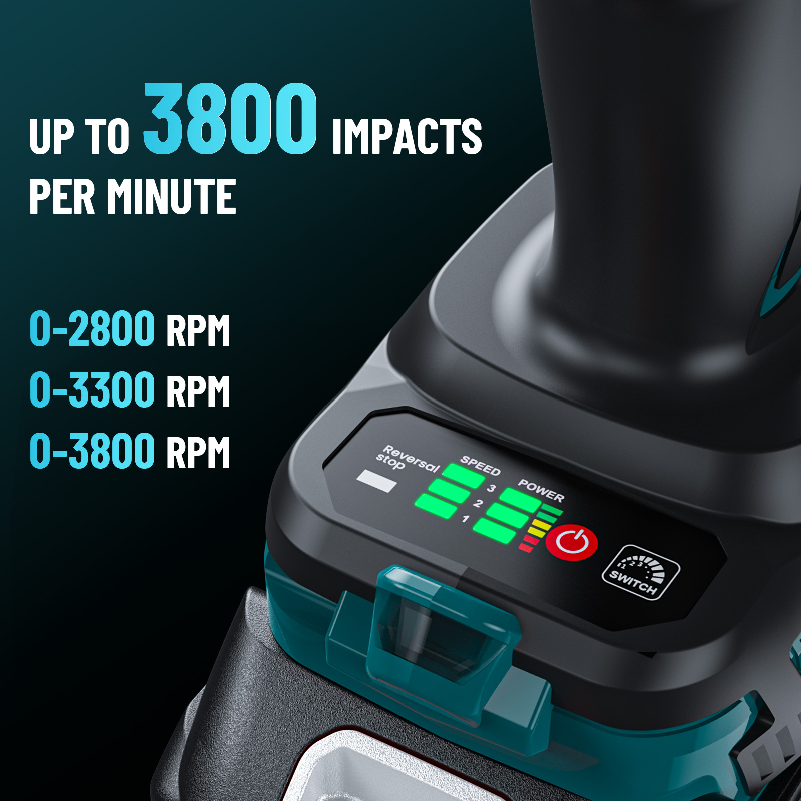 Kit chiave a impulsi senza fil - Power Tools Impact Wrench recensione e prezzo
